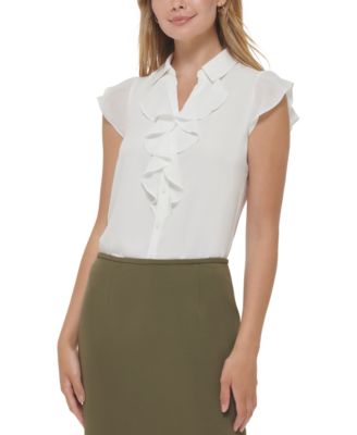 Macy's calvin klein petite tops online