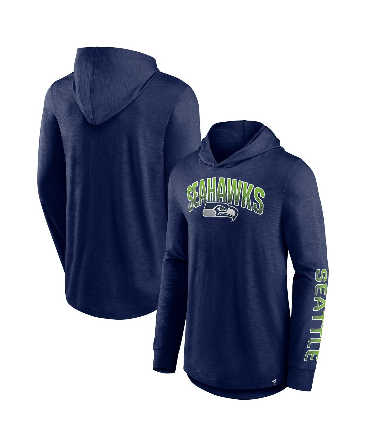 Men's Fanatics CollegeSeattle Seahawks Front Runner Pullover Hoodie - Navy