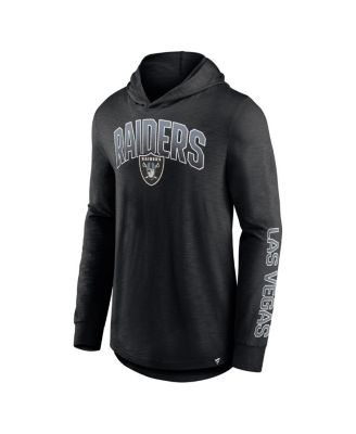 Men's Black Las Vegas Raiders Front Runner Pullover Hoodie
