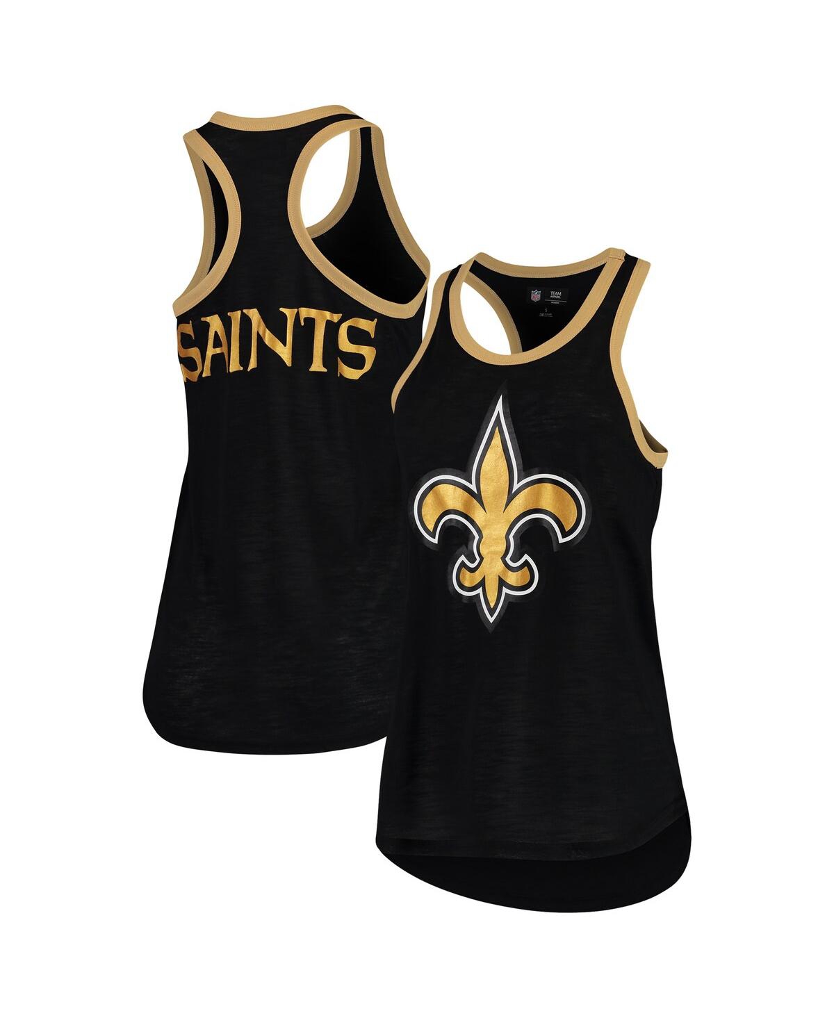 Shop G-iii 4her By Carl Banks Women's  Black New Orleans Saints Tater Tank Top
