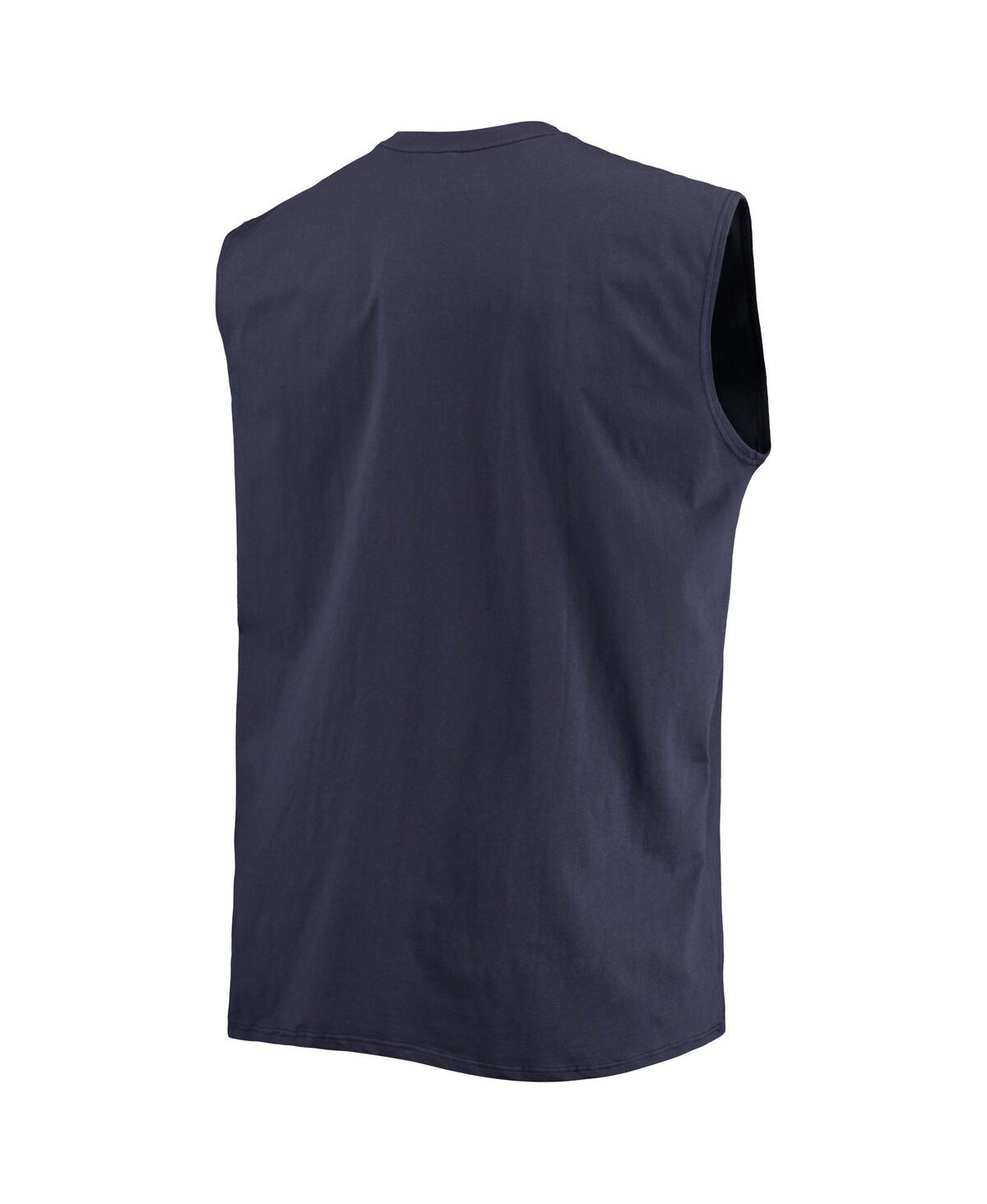 Shop Profile Men's Navy Houston Texans Big And Tall Muscle Tank Top