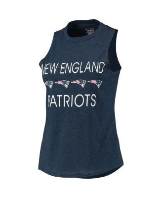 Women's Red, Navy New England Patriots Muscle Tank Top and Pants Sleep Set