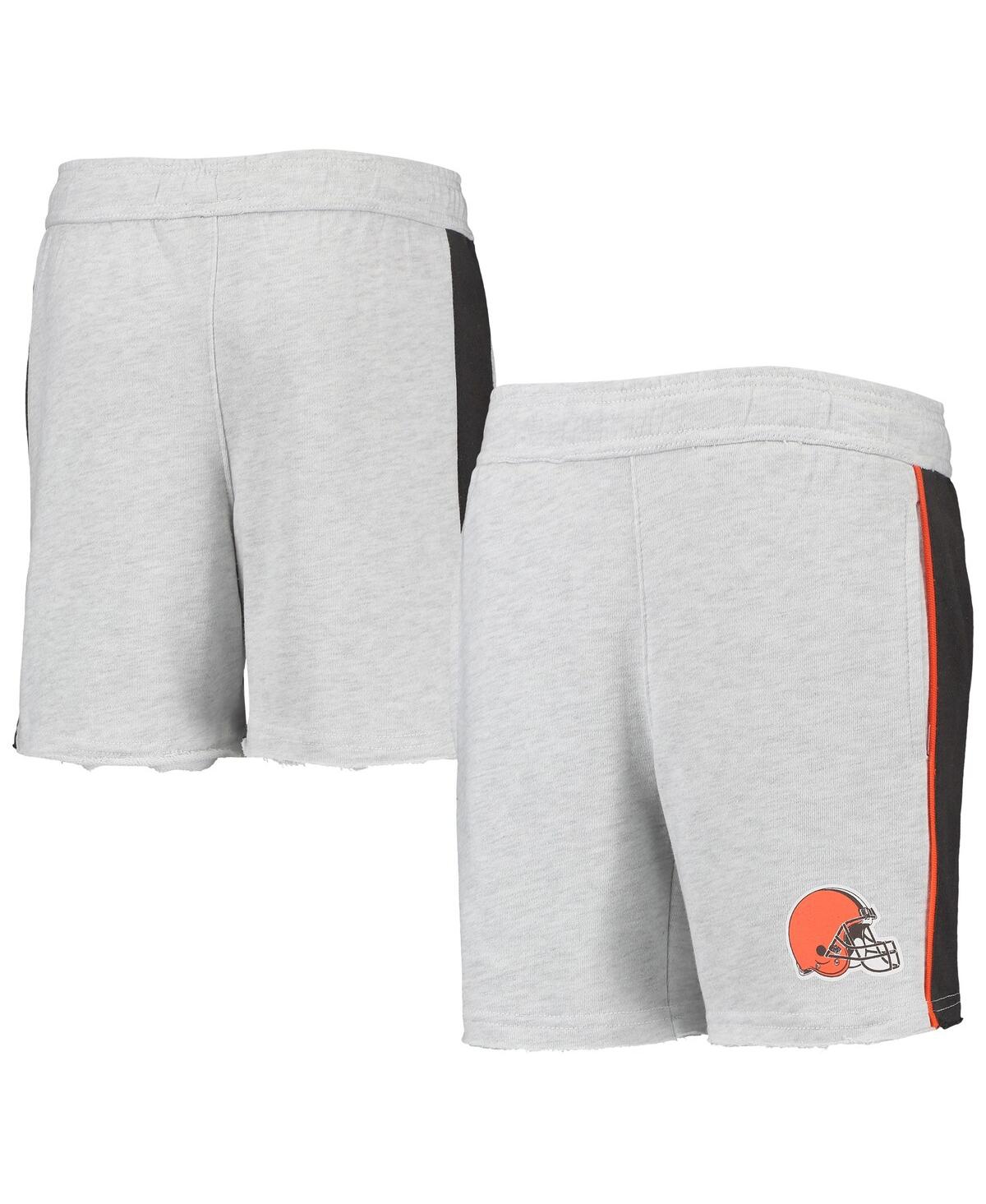 Outerstuff Big Boys Heathered Gray Phoenix Suns Wingback Shorts In Heathered Gray