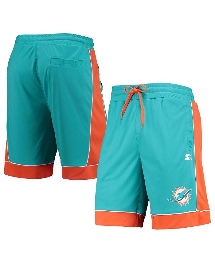 Starter Men's Aqua, Orange Miami Dolphins Fan Favorite Fashion Shorts -  Macy's