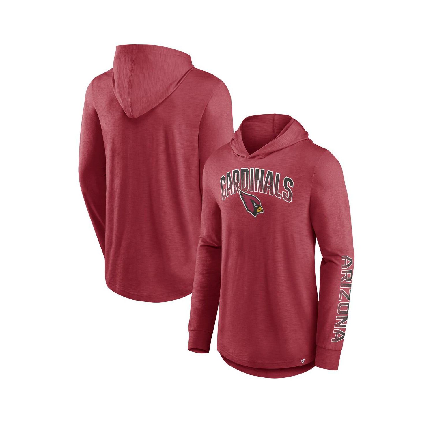 Men's Cardinal Arizona Cardinals Front Runner Pullover Hoodie