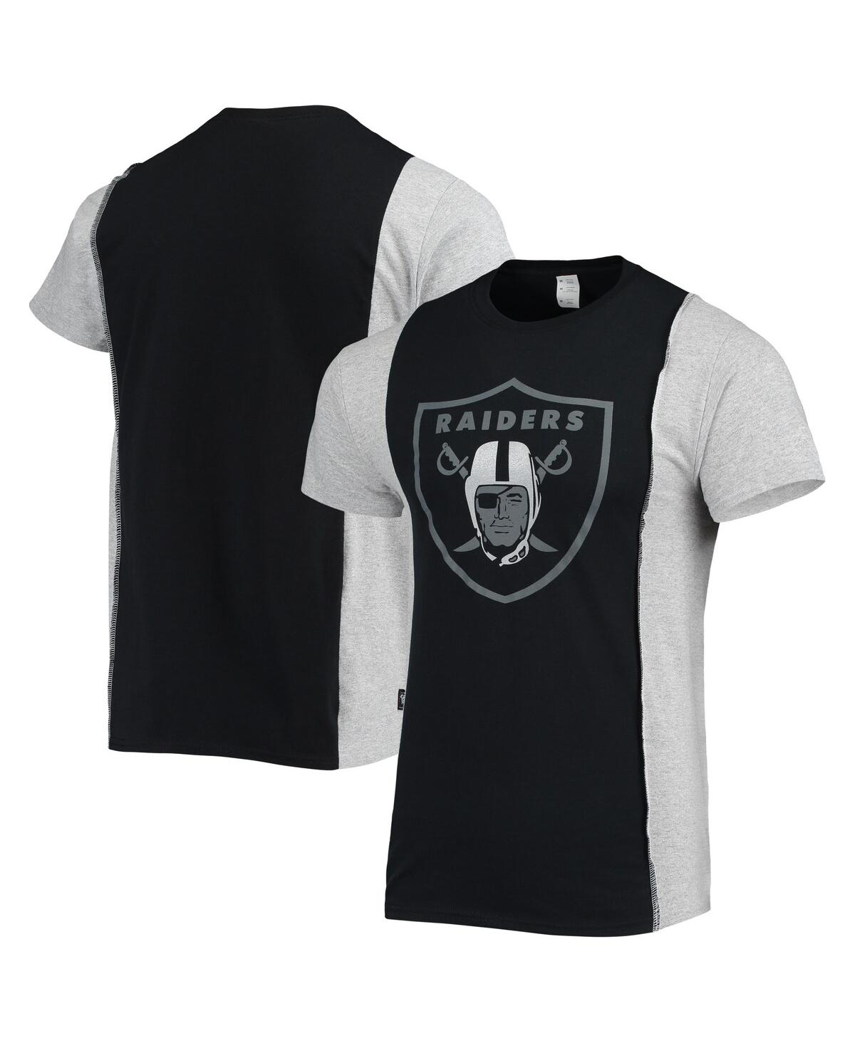Men's Refried Apparel Black, Heathered Gray Las Vegas Raiders Split T-shirt - Black, Heathered Gray