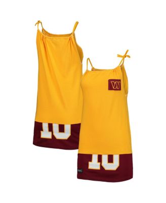 Обновленная одежда Женская обновленная одежда Gold Washington Commanders, платье-танк без рукавов