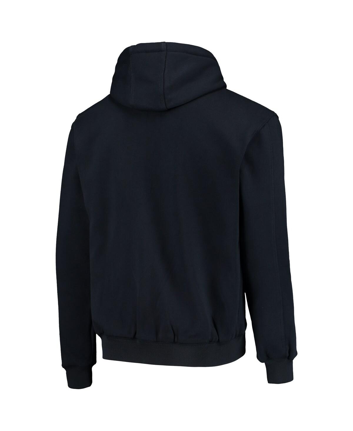 Shop Dunbrooke Men's  Navy New England Patriots Craftsman Thermal-lined Full-zip Hoodie