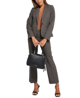 Calvin Klein Petite Plaid Blazer, V 