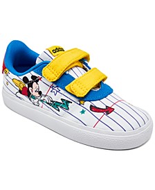 Toddler Kids x Disney Mickey Mouse Vulc Raid3r Stay-Put Casual Sneakers from Finish Line