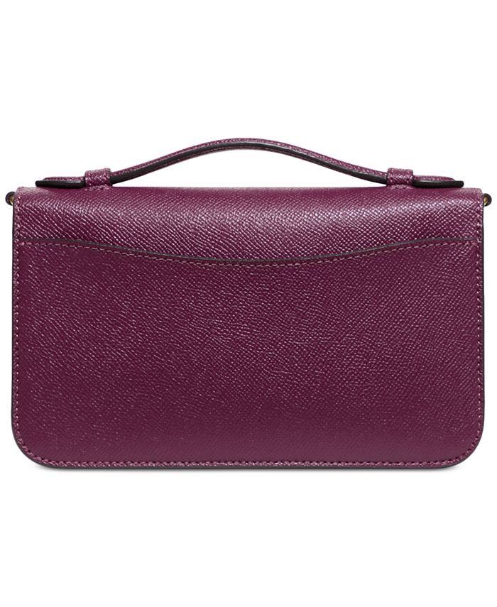 COACH Crossgrain Leather Bea Crossbody with Removable Chain Strap