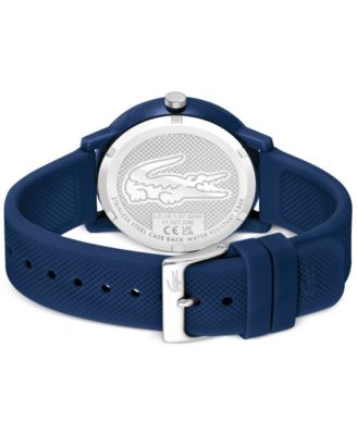 Men's L.12.12 Blue Silicone Strap Watch 42mm