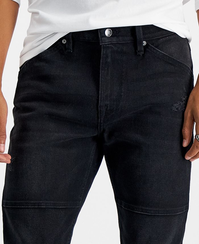 GUESS Men's Eco Slim Tapered Moto Fit Jeans - Macy's