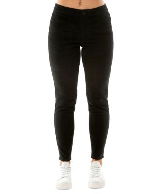 Madden Girl - Juniors' Corduroy Mid-Rise Button-Waist Jeggings