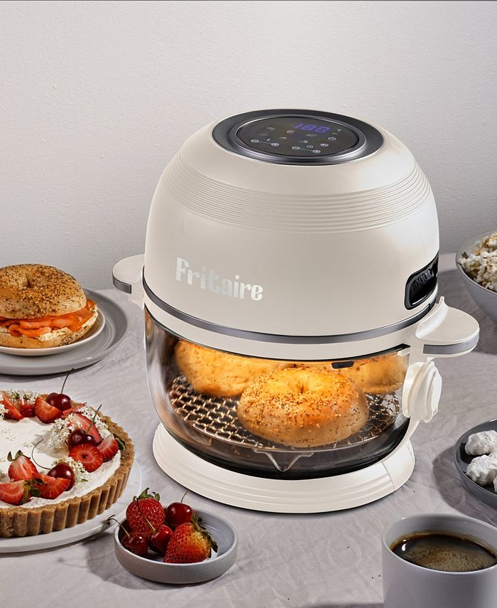 Fritaire Self Cleaning Glass Bowl Air Fryer Set, 4 Piece Lily White