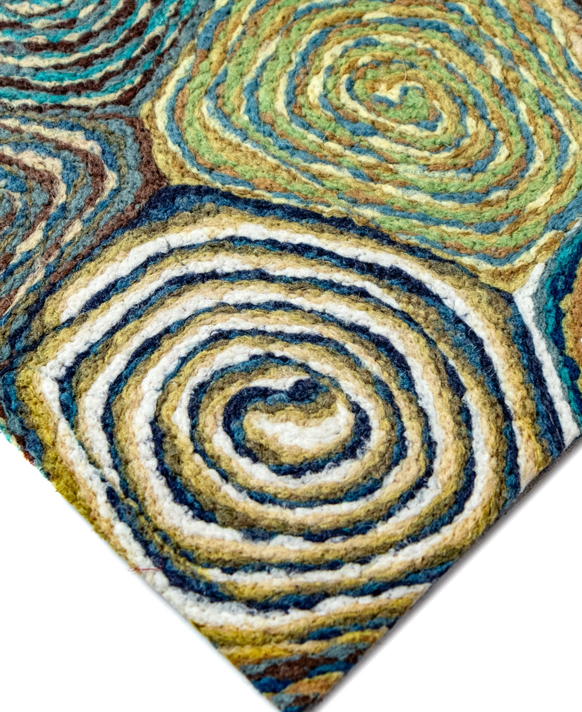 Liora Manne' Visions Iii Giant Swirls Outdoor Area Rug - Blue