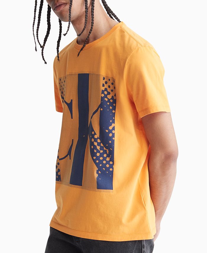 Calvin Klein Men's Regular Fit, Short-Sleeve, Haze Monogram Logo T-Shirt -  Macy's