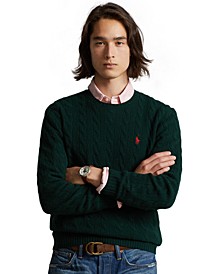 Men's Wool-Cashmere Cable-Knit Sweater
