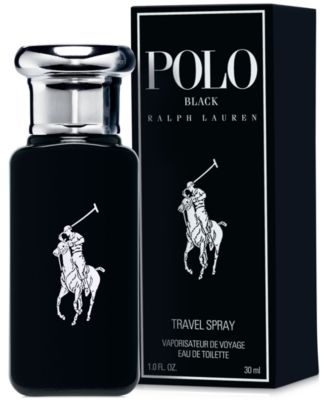 Ralph Lauren Men's Polo Black Eau de Toilette Travel Spray, oz