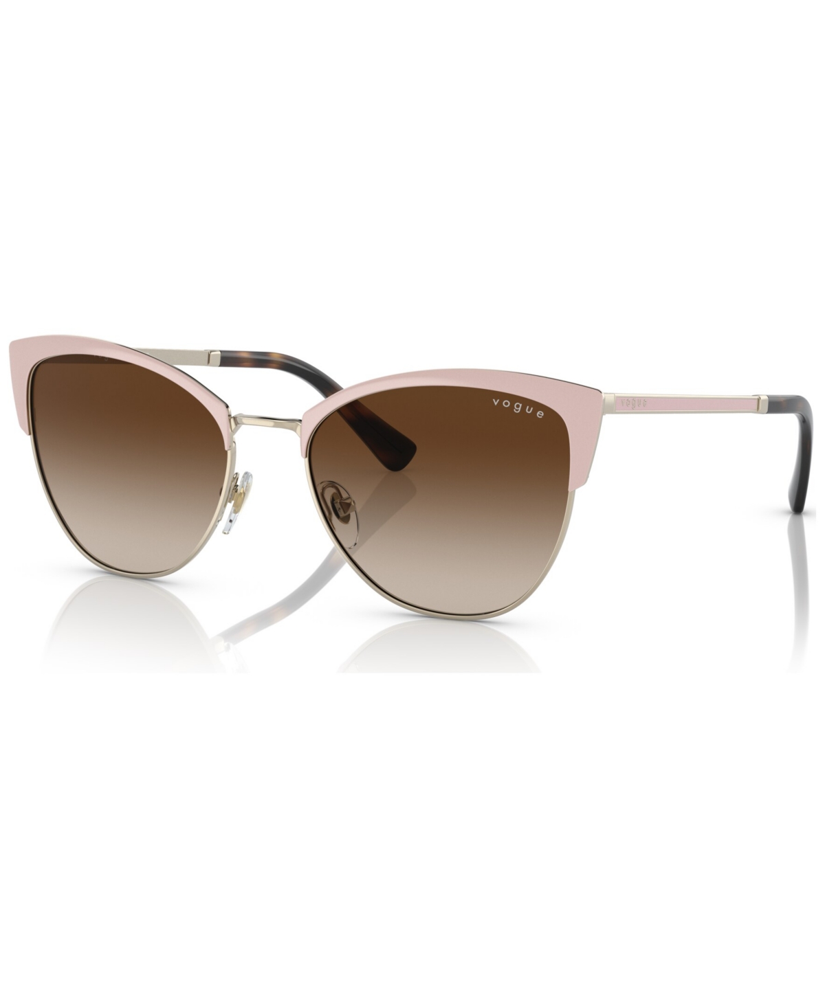 Shop Vogue Eyewear Women's Sunglasses, Vo4251s In Top Beige,pale Gold Tone