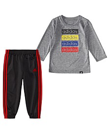 Baby Boys Long Sleeve T-shirt and Joggers, 2 Piece Set
