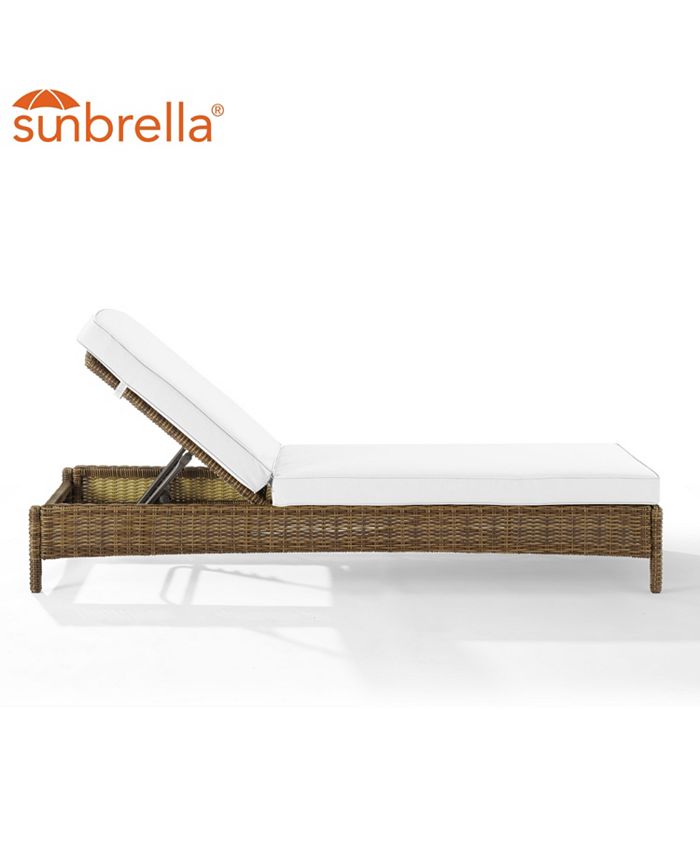 Crosley Bradenton Outdoor Wicker Chaise Lounge Sunbrella Macy's