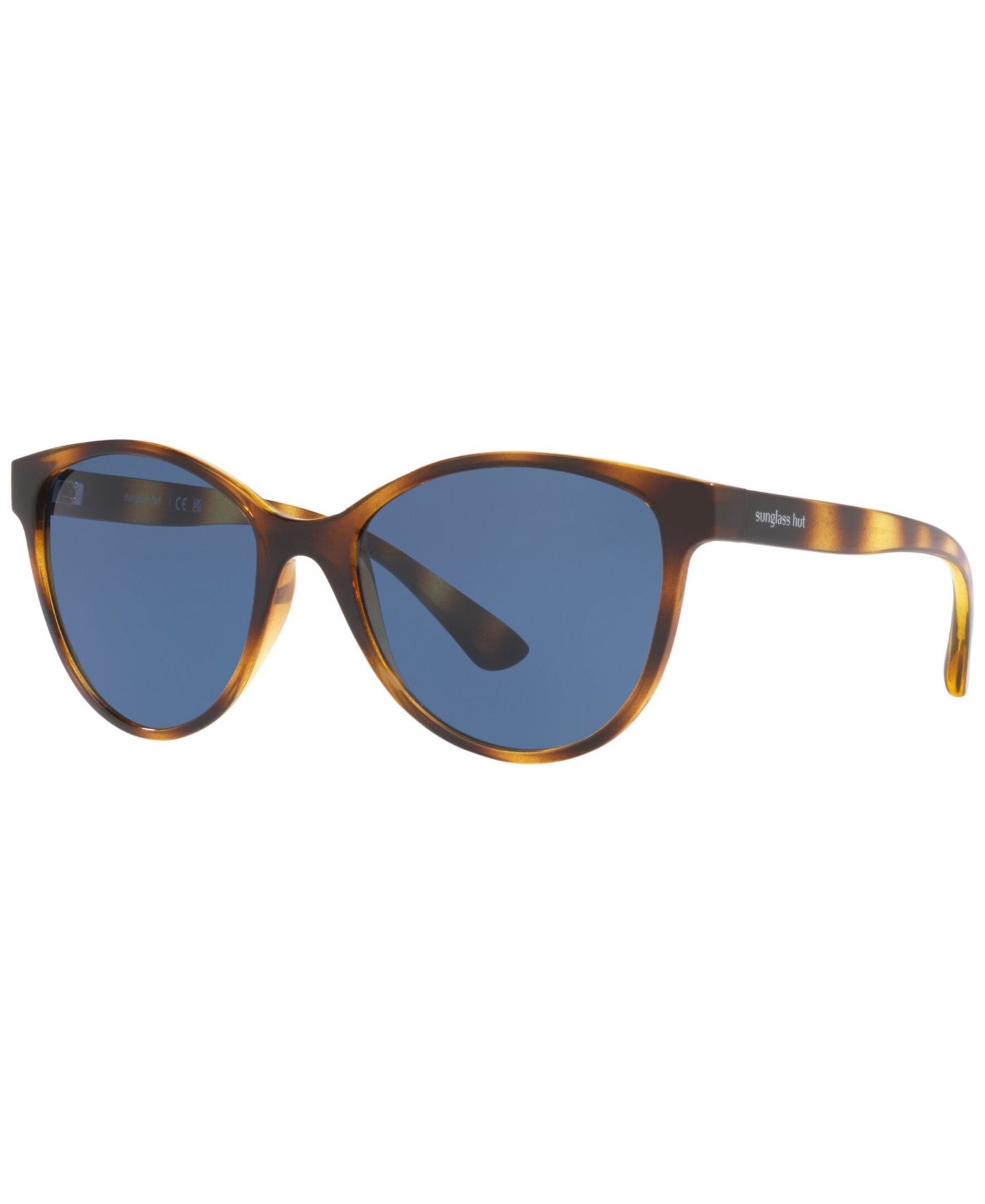 Женские солнцезащитные очки Sunglass Hut Collection Sunglasses, HU202155-X, цвет: Блестящий гавана — фото 1