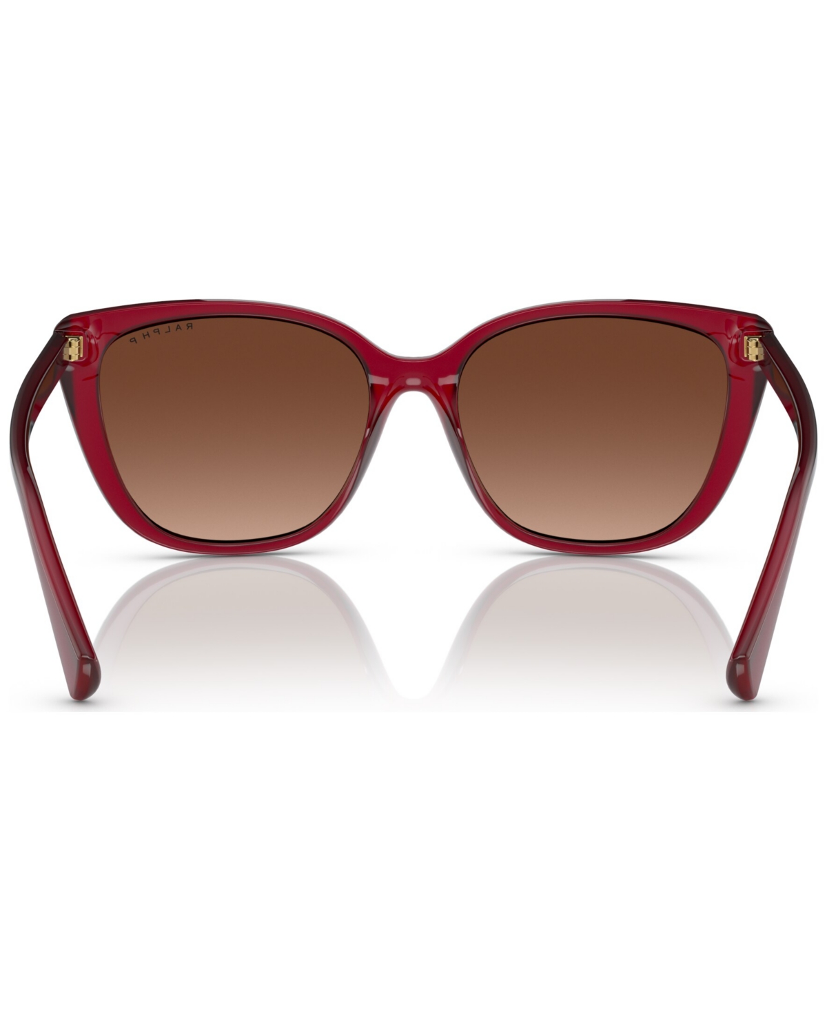 Shop Ralph By Ralph Lauren Women's Polarized Sunglasses, Ra527456-yp In Transparent Bordeaux