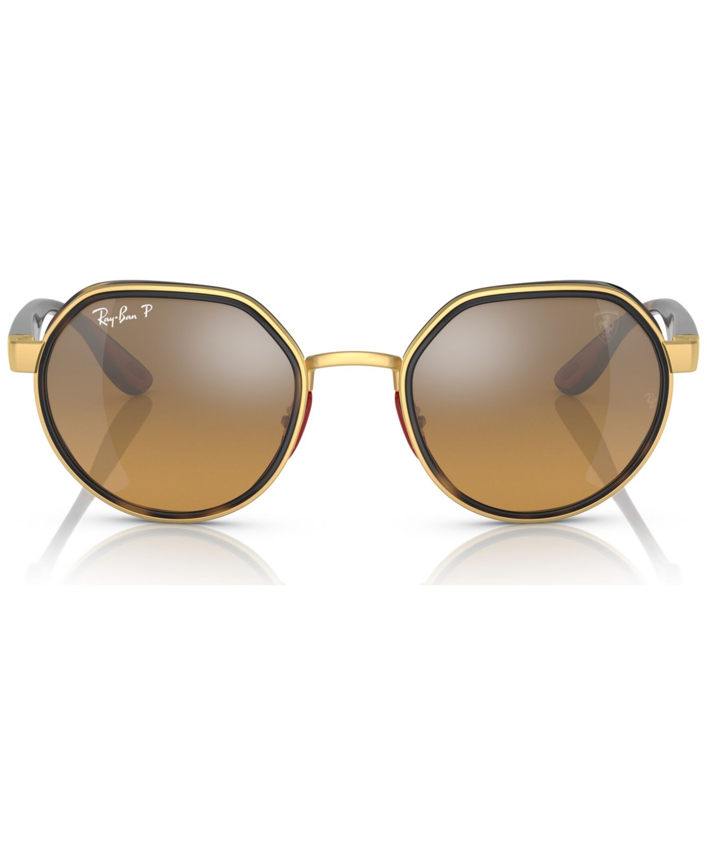 Солнцезащитные очки Ray-Ban RB3703M Scuderia Ferrari Collection 51 Unisex Polarized Sunglasses, цвет: Золотой — фото 2