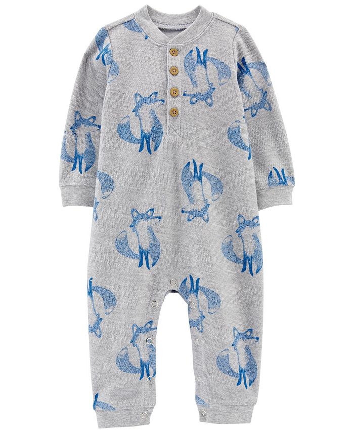 Carter's Baby Boys HenleyStyle Jumpsuit Macy's