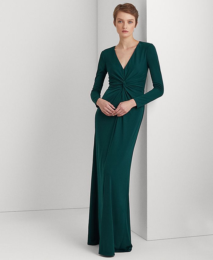 Lauren Ralph Lauren Women's Twist-Front Jersey Gown & Reviews - Dresses -  Women - Macy's