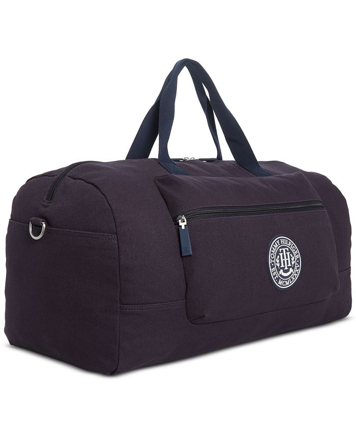 Tommy Hilfiger Men's Sean Canvas LogoGraphic Duffel Bag Macy's