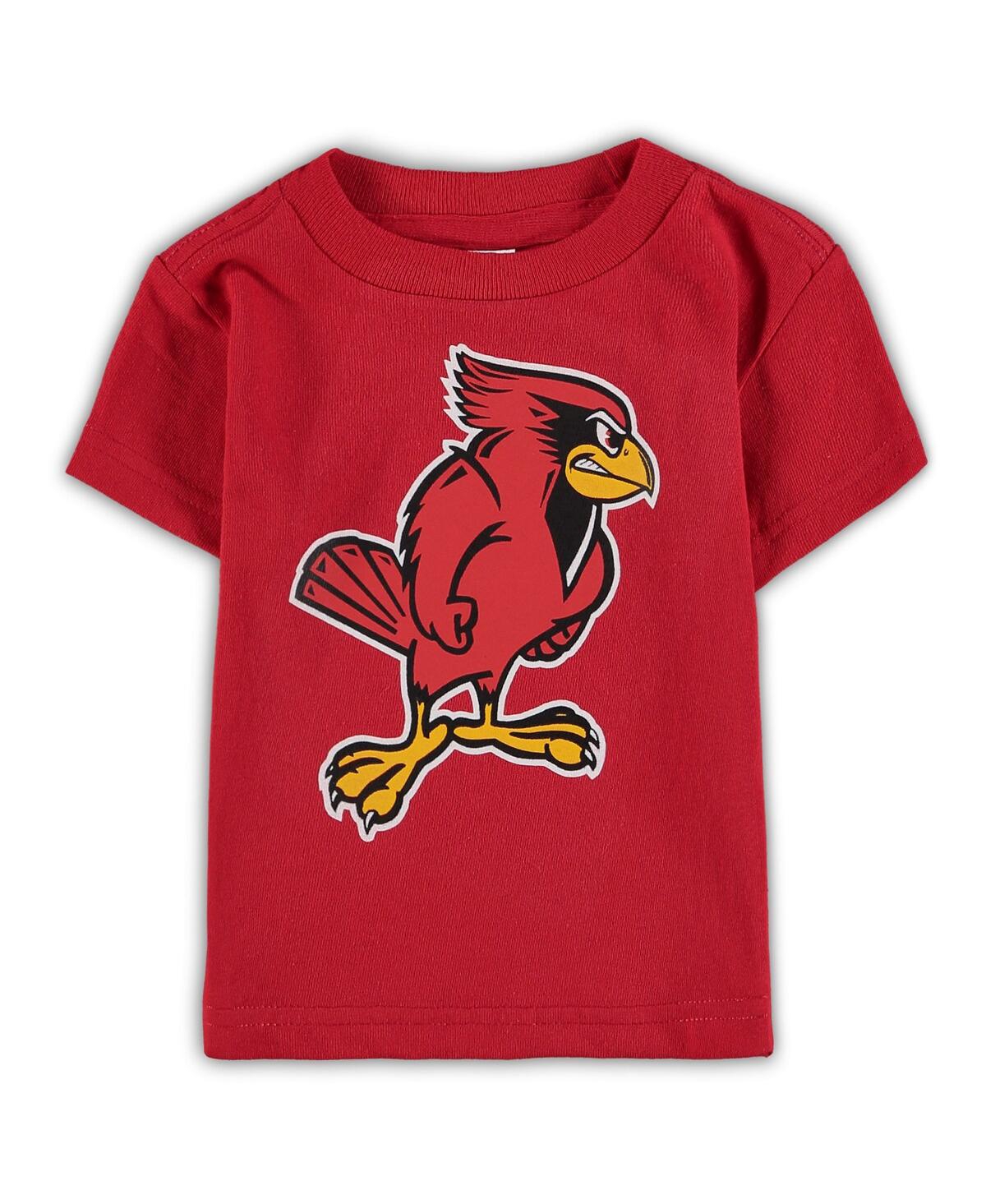 Two Feet Ahead Babies' Infant Boys And Girls Red Illinois State Redbirds Big Logo T-shirt