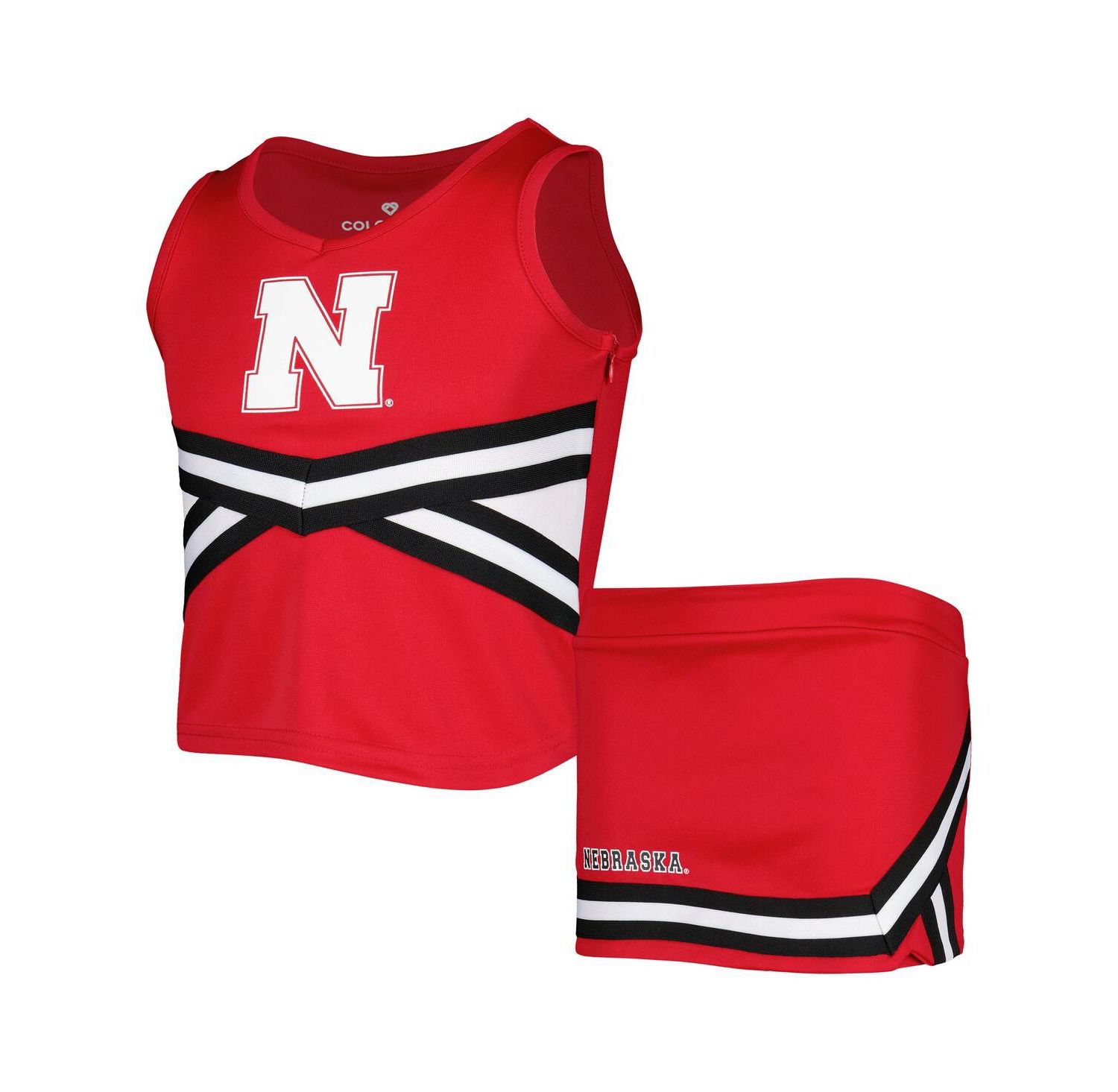Big Girls Scarlet Nebraska Huskers Carousel Cheerleader Set