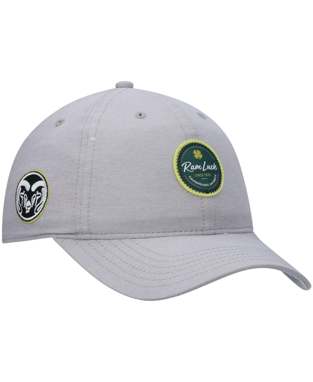 Shop Black Clover Men's Gray Colorado State Rams Oxford Circle Adjustable Hat