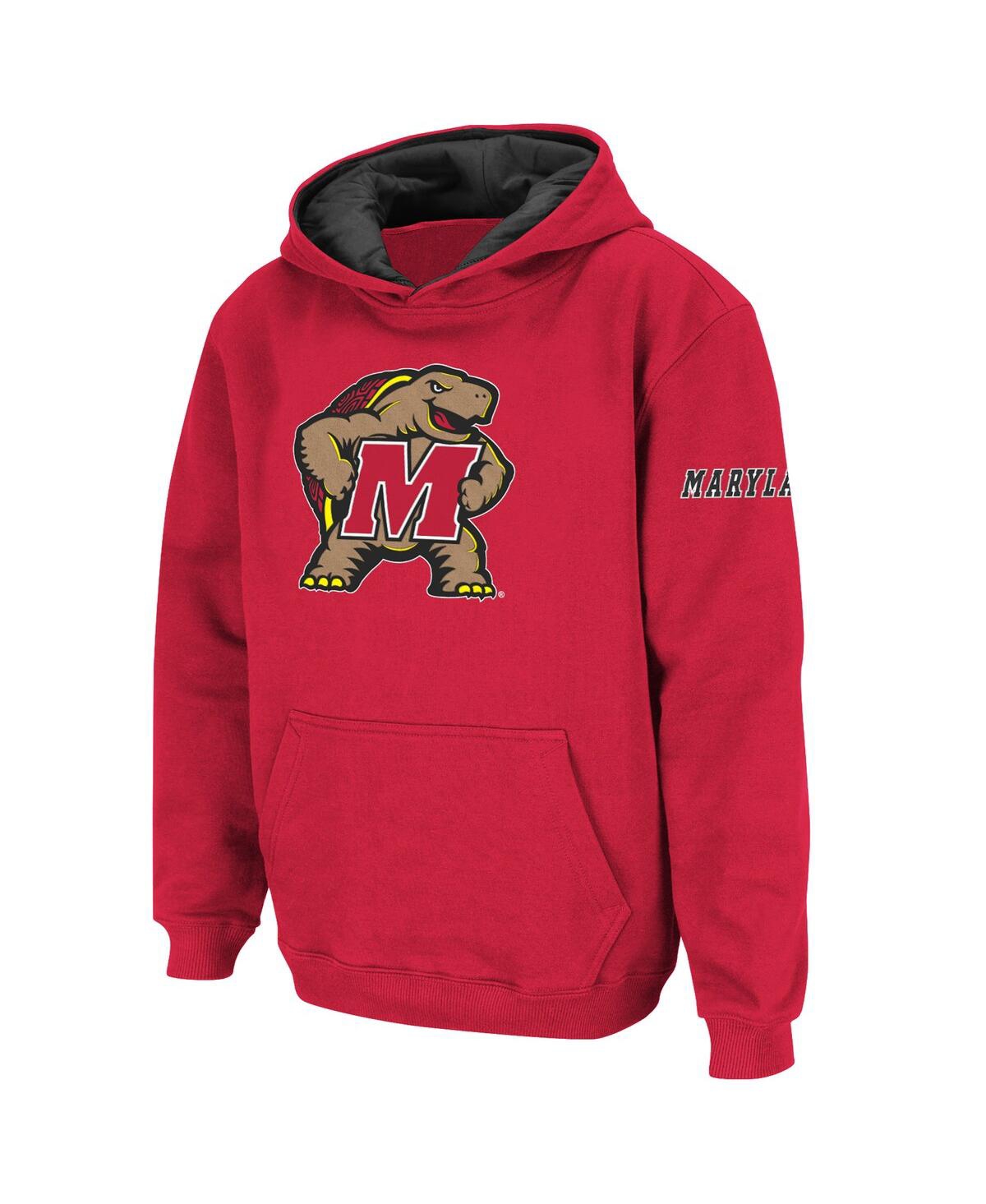 Shop Stadium Athletic Big Boys  Red Maryland Terrapins Big Logo Pullover Hoodie