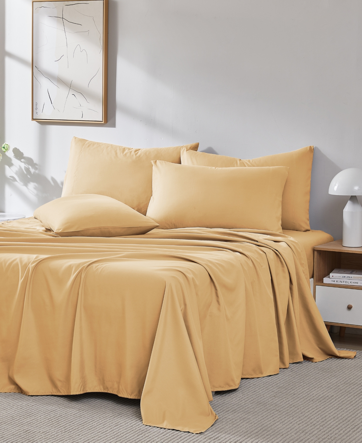 Southshore Fine Linens Vilano 21" Extra Deep Pocket 6-pc. Sheet Set, California King In Gold-tone