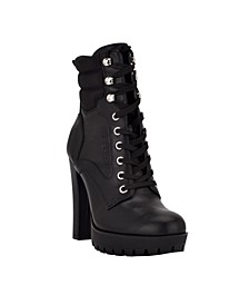 Women's Talore Heeled Hikers Lug Sole Lace Up Bootie