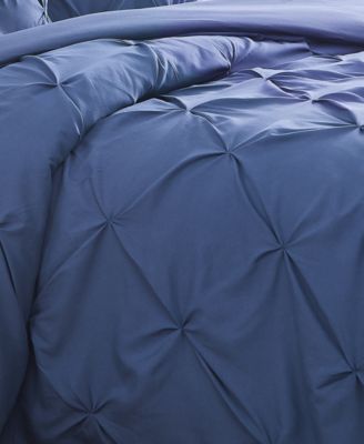 Pintuck 3 Piece Duvet Cover Set, King/California King
