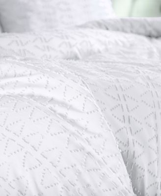 Dhara 3 Piece Textured Duvet Cover Set, King/California King