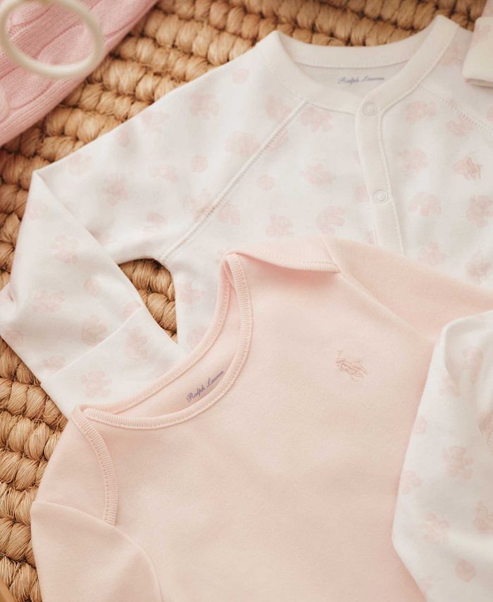 Polo Ralph Lauren Baby Girls Organic Cotton Gift Set, 7 Piece & Reviews