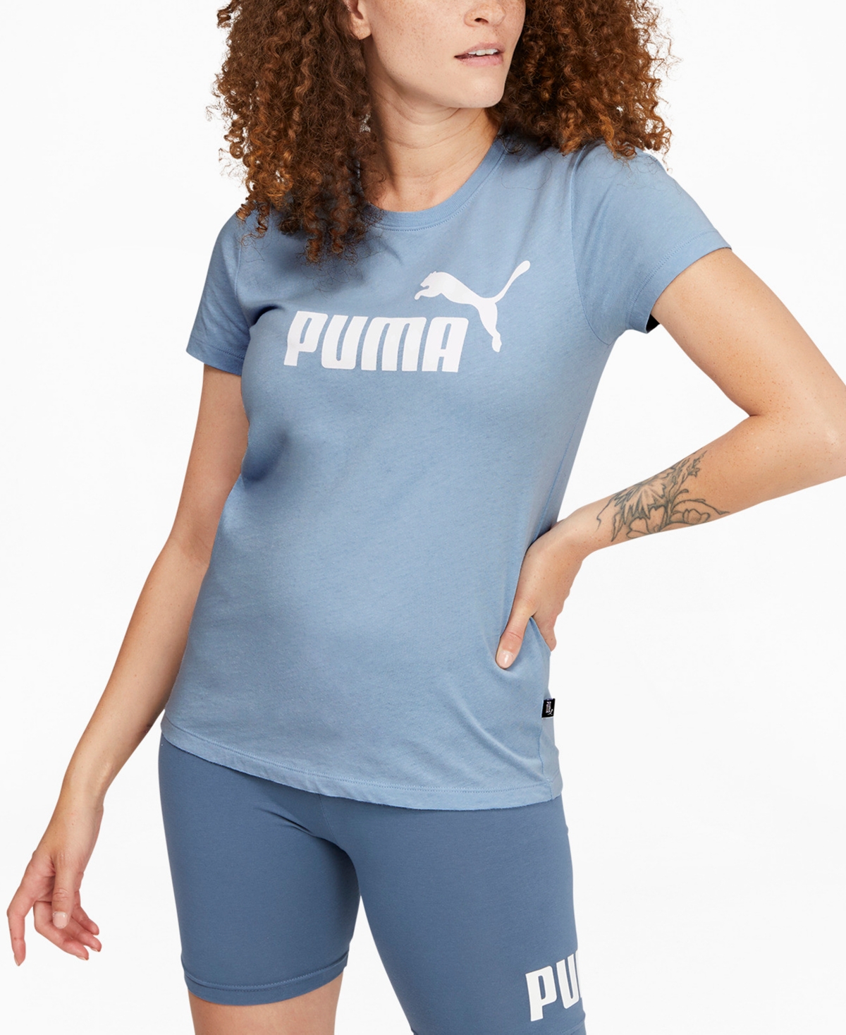 Puma Women's Essential Cotton Logo Short-Sleeve T-Shirt