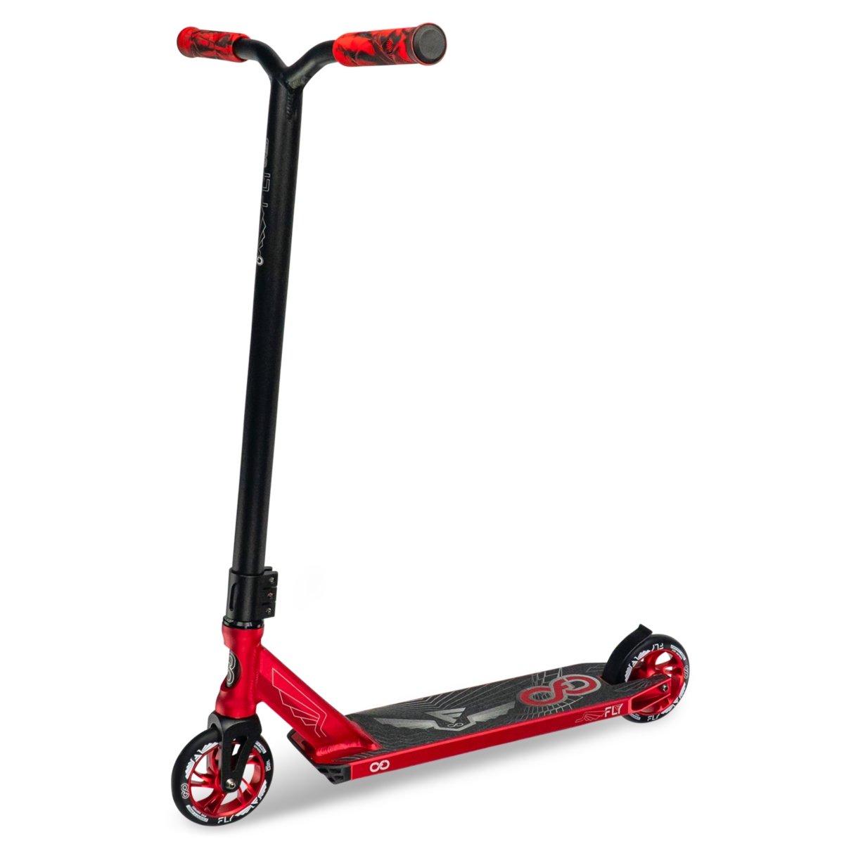 Fly Kick Scooter By Fun Trick Scooters For Stunts On The Street And Skate Park - Black