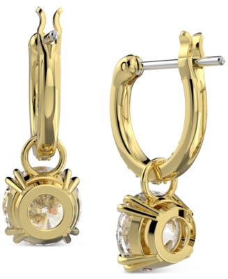 Silver-Tone Constella Crystal Drop Earrings