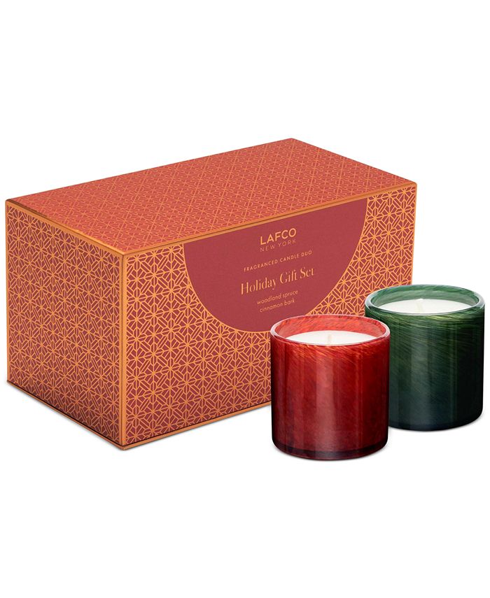 LAFCO New York 2Pc. Woodland Spruce & Cinnamon Bark Candle Gift Set
