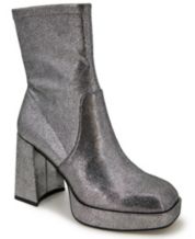 Silver boots macys on sale