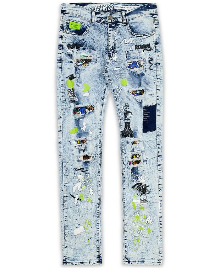 Buy Paint Splatter Denim Jeans Men's Jeans & Pants from Reason. Find Reason  fashion & more at