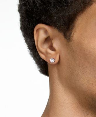 Silver-Tone Constella Crystal Stud Earrings