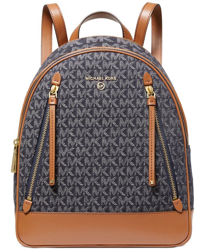 Michael Kors Signature Denim Brooklyn Backpack & Reviews - Handbags &  Accessories - Macy's