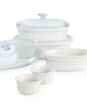 Corningware - French White 10 Piece Bakeware Set